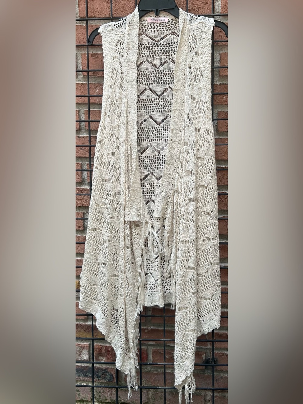Lightweight Open-Knit Women's Sweater Cardigan - Cream